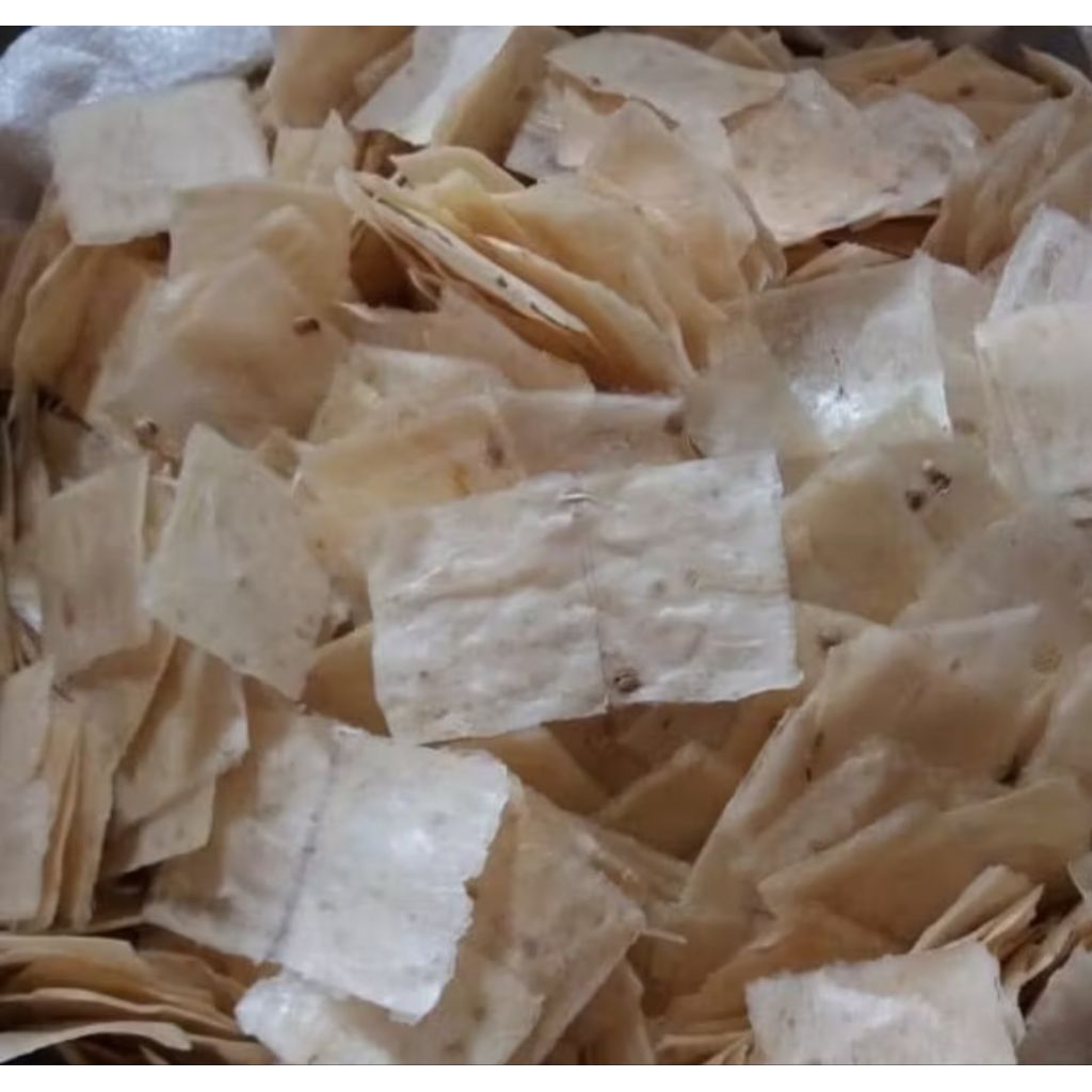 Kerupuk opak mentega 500 gram/criping/opak kotak petak kecil/opak singkong