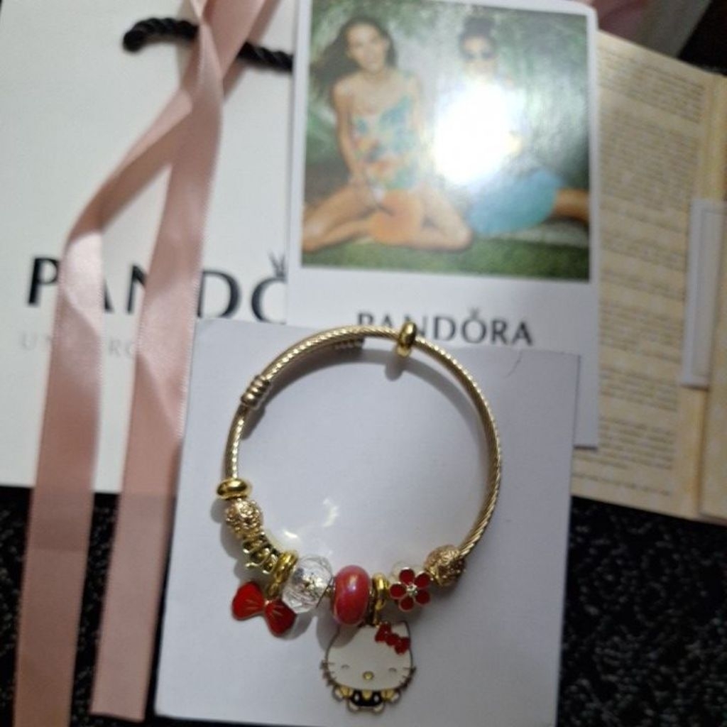 Gelang Pandora Gold Bulat (Box & Bags)