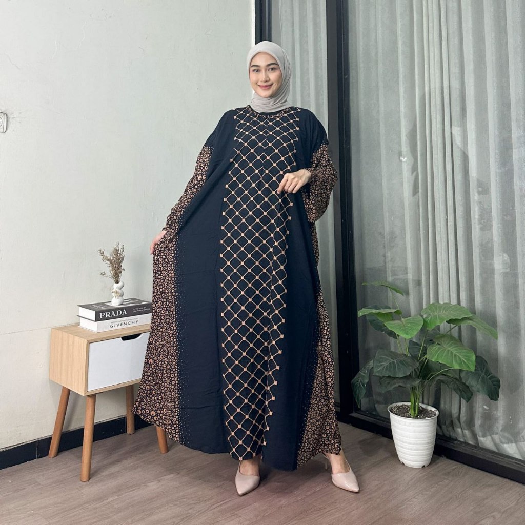 Gamis Kaftan Chana Jumbo Rayon Tebal