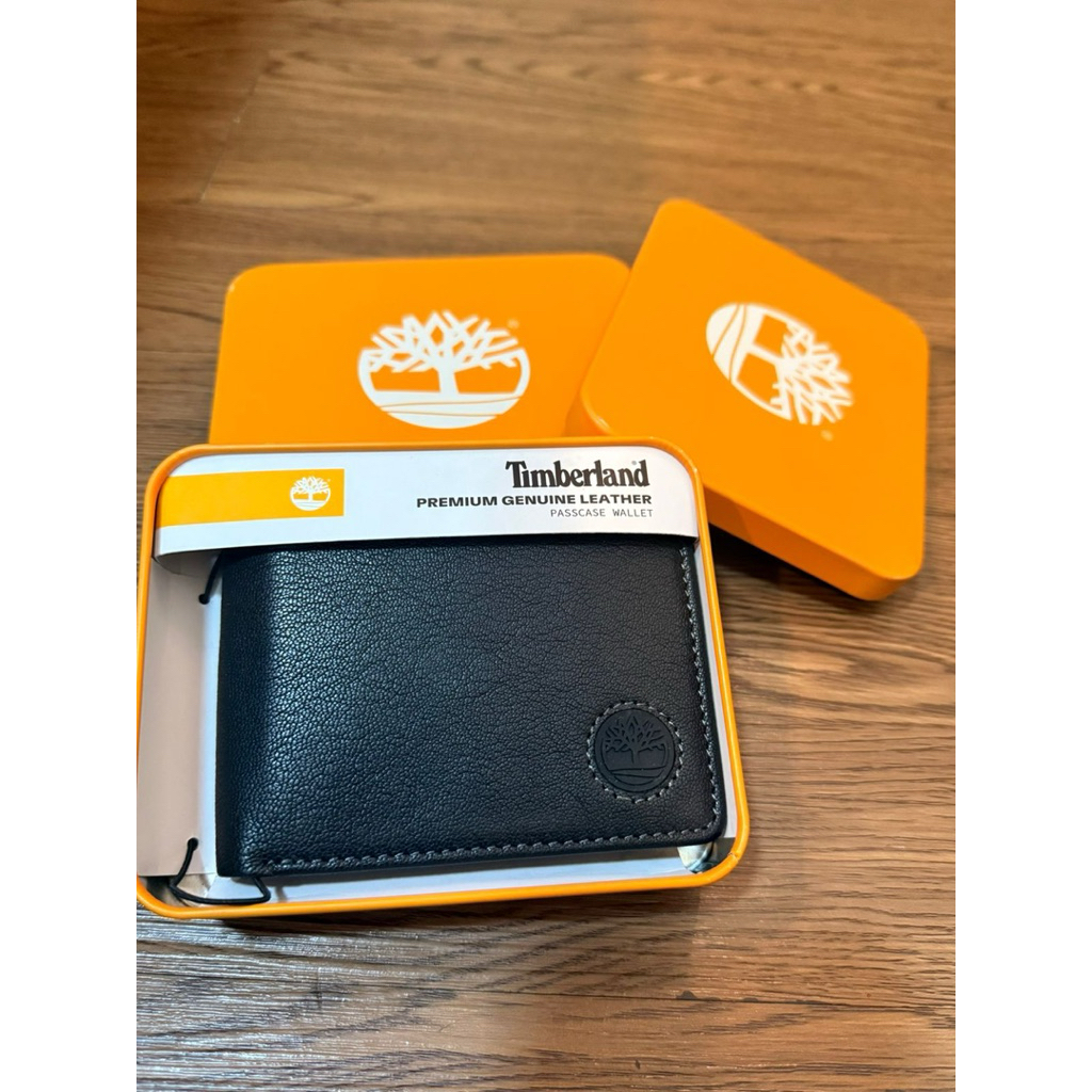 Dompet pria kulit men wallet bifold original authentic timberland with box