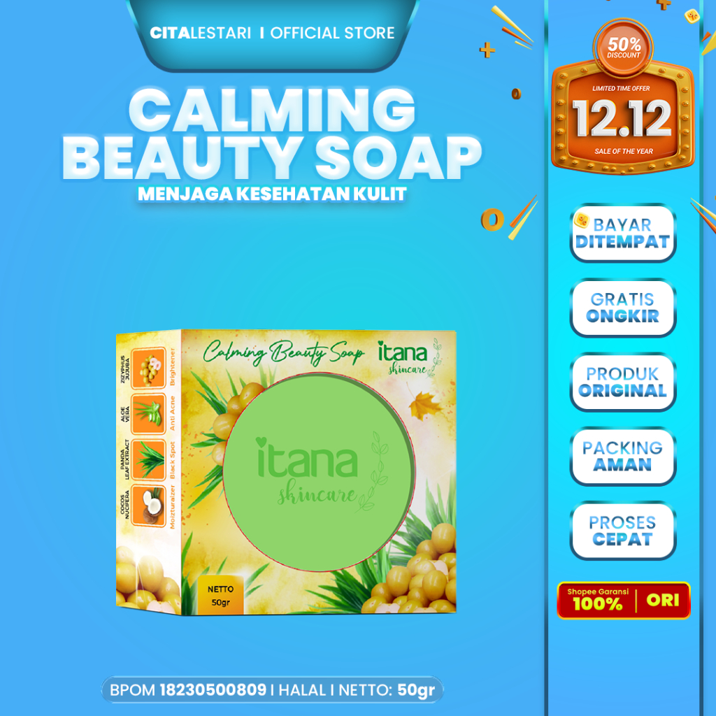 Itana Skincare - Calming Beauty Soap | Sabun Hijau Itana
