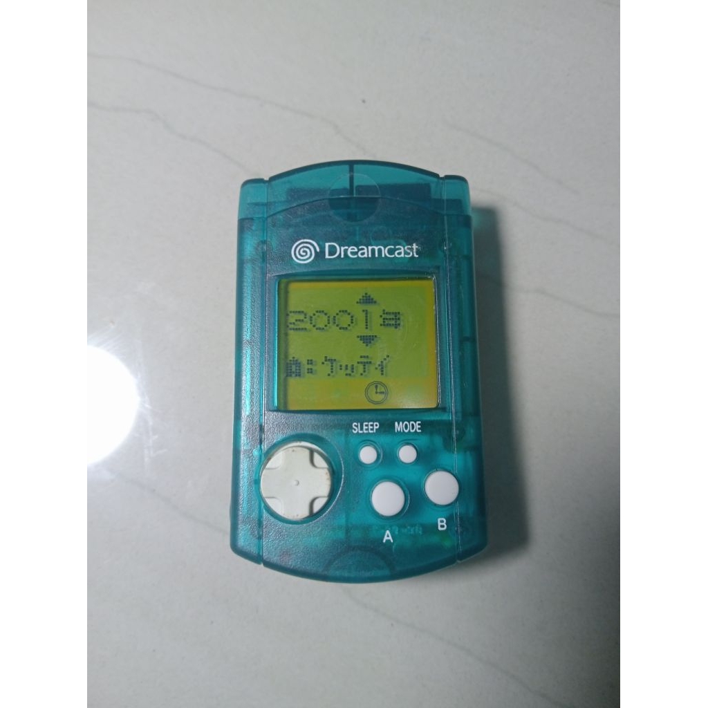 vmu sega dreamcast green clear original