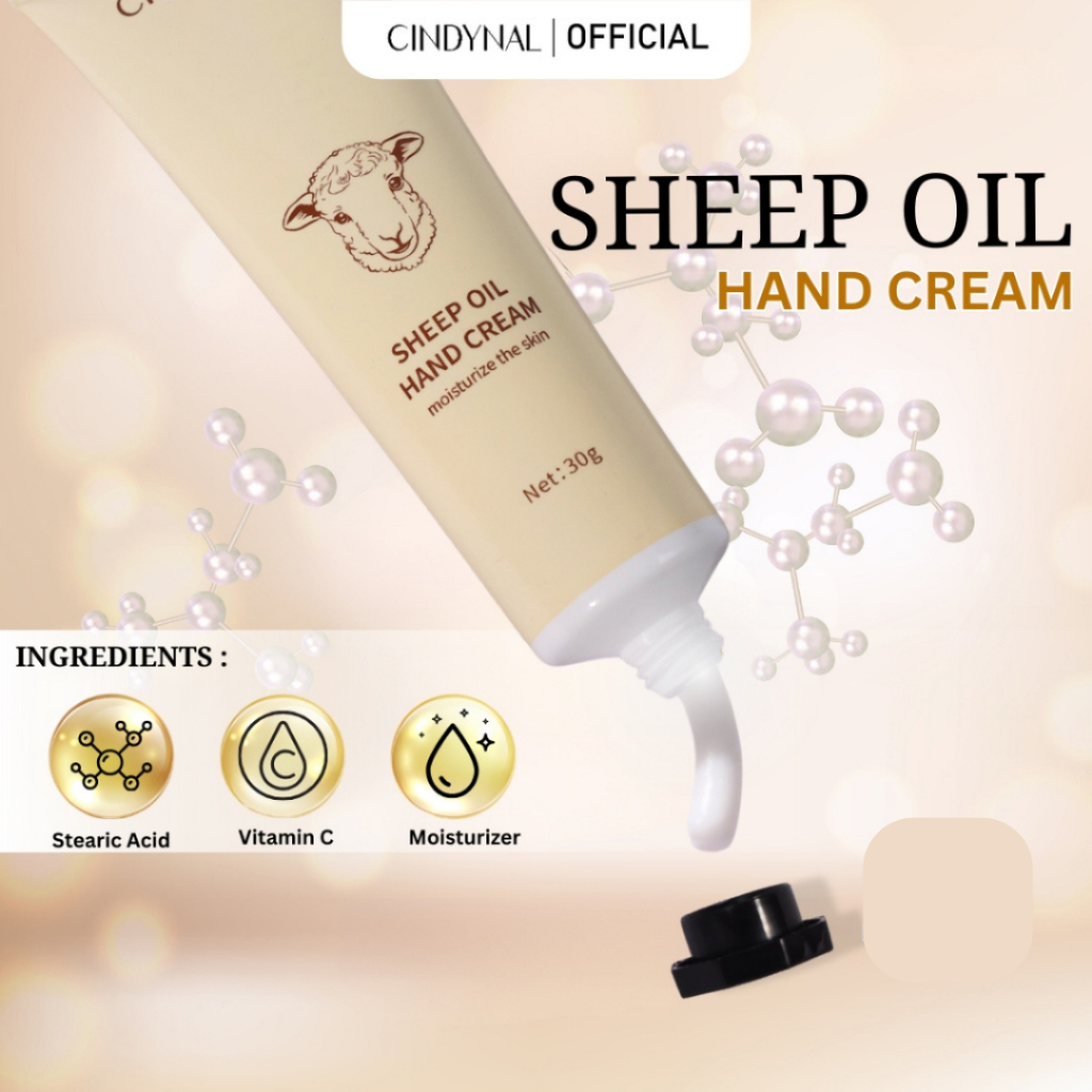 CINDYNAL Sheep Oil | Hand Cream 30g – Krim Tangan dengan Sheep Oil untuk Kulit Kering