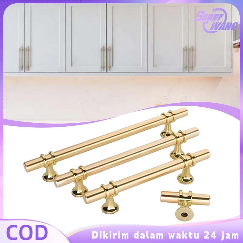 Handle Lemari Gold Gagang Pintu Lemari Minimalis Lemari Tarikan Laci Stainless Gagang Lemari