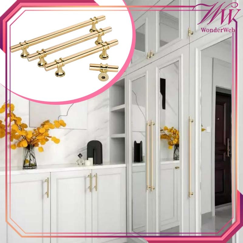 Gagang Lemari Minimalis Handle Lemari Gold Tarikan Laci Stainless Handel Tarikan Lemari Gagang Laci
