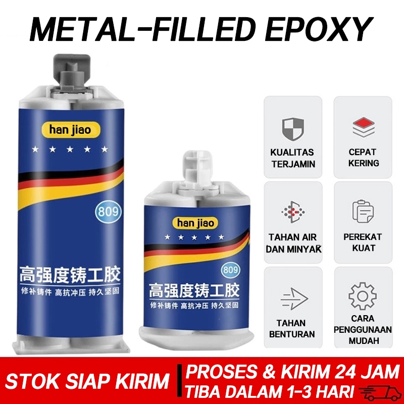 Lem AB Besi Super Kuat Tahan Panas Lem Perekat Super Untuk Reparasi / Lem Besi Tahan Panas Tekanan T