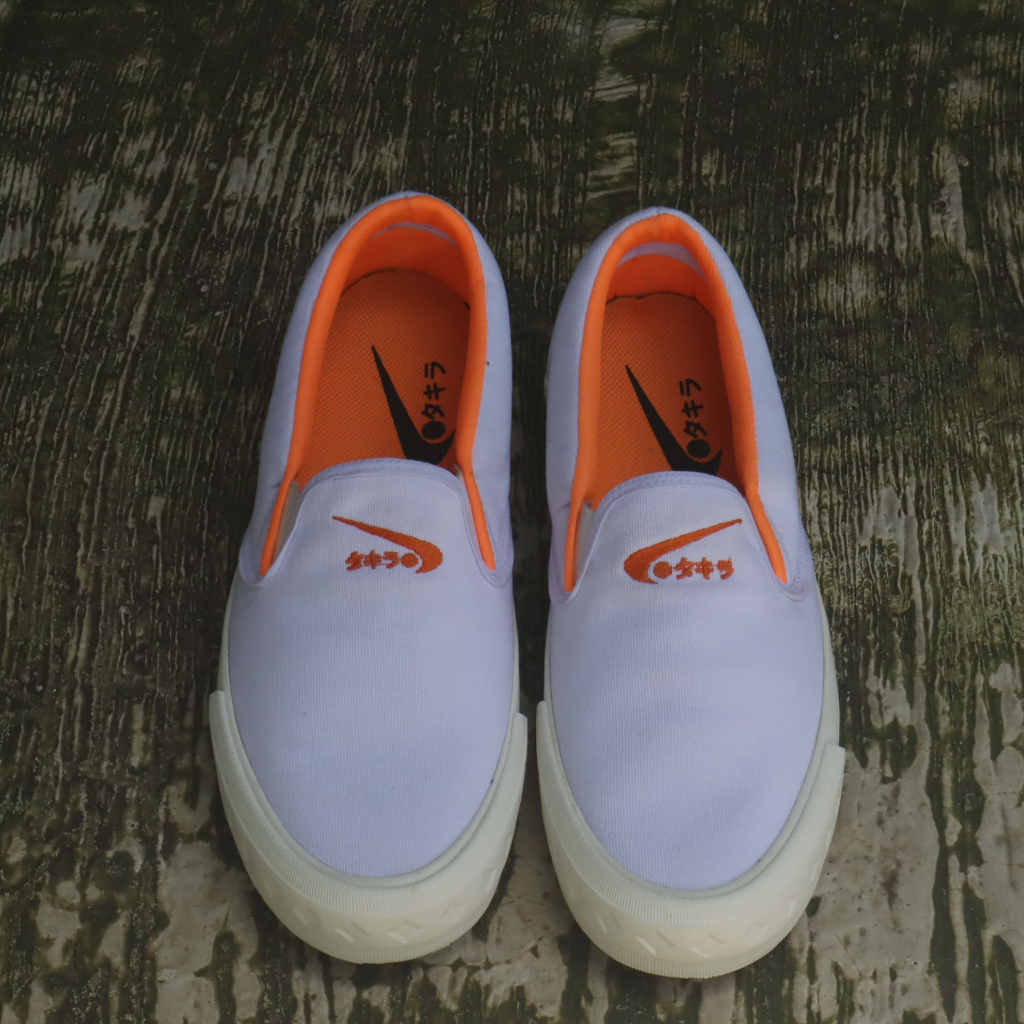 SEPATU SLOP WARNA putih MURAH - SEPATU SLOP KEKINIAN PRIA WANITA