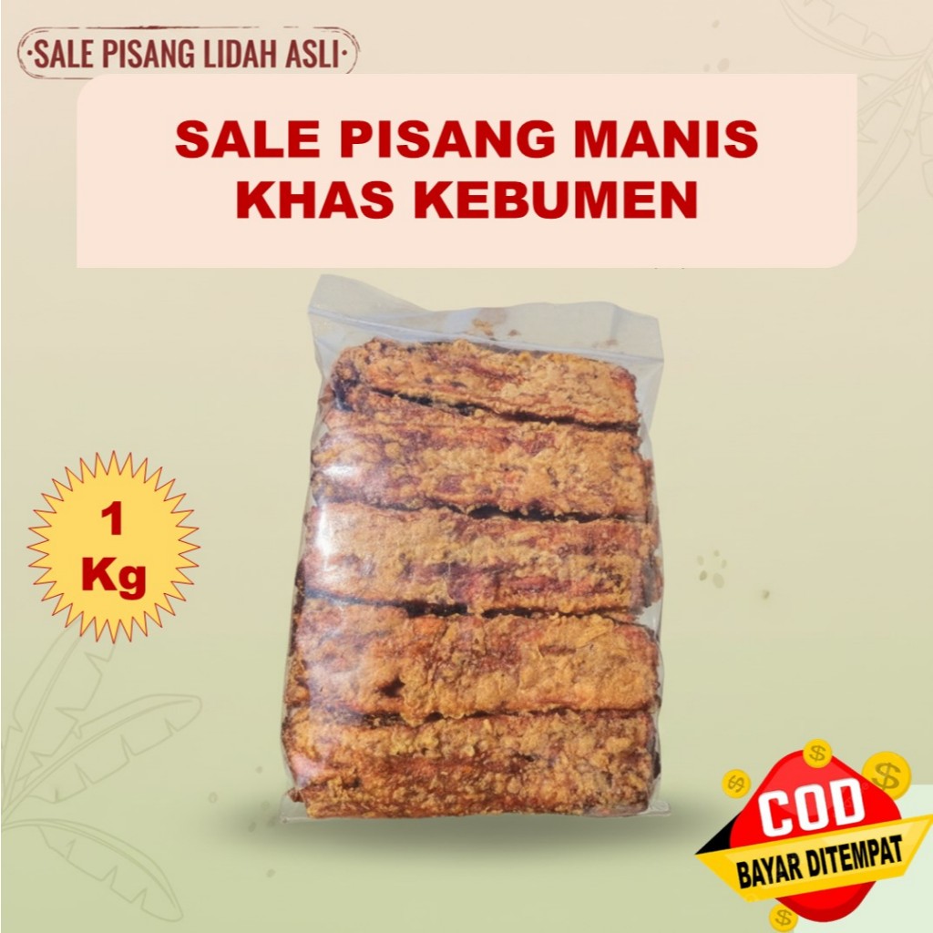 Sale Pisang Manis Khas Kebumen Sale Pisang Lidah Crispy