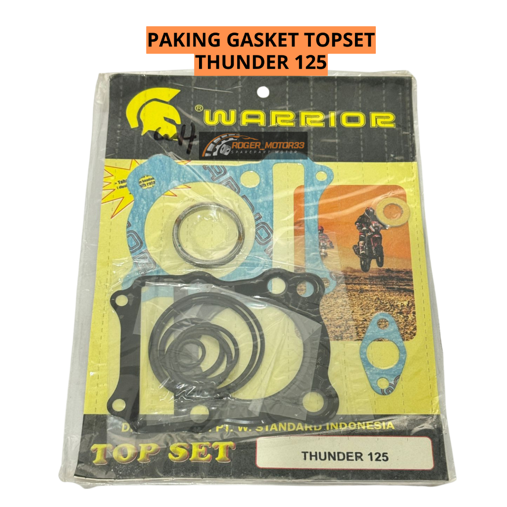 PAKING GASKET TOPSET TOP SET THUNDER 125 MERK WARRIOR