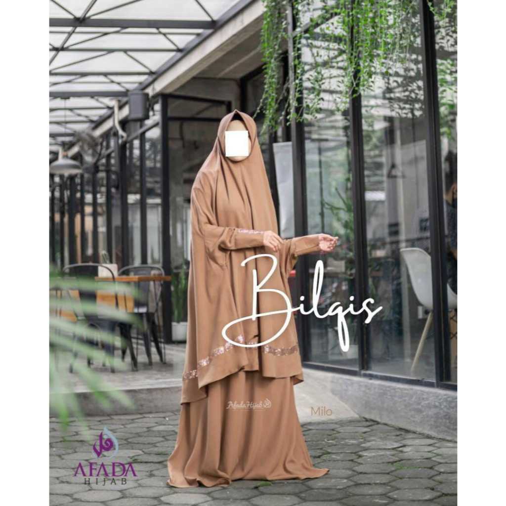 GAMIS SYARI DEWASA BILQIS BY AFADA HIJAB (SET HAND KHIMAR)
