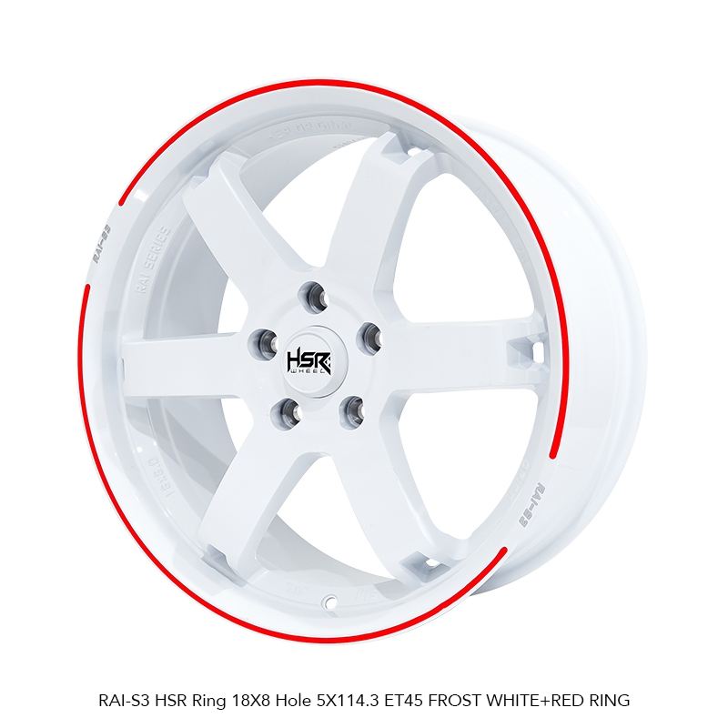 Velg Mobil Jdm TE37 Ring 18 HSR Rai S3 Glossy White Original Bestfor Crv Hrv Civic