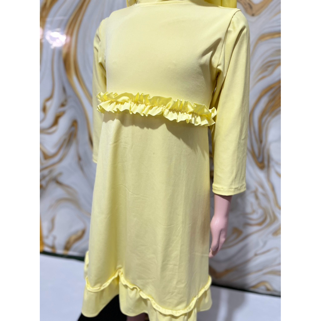 Haeracollection Gamis Renda anak perempuan