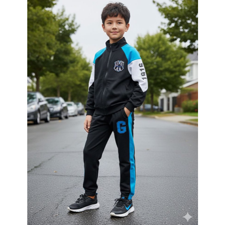 setelan olahraga anak/setelan jaket dan celana olahraga anak/setelan panjang