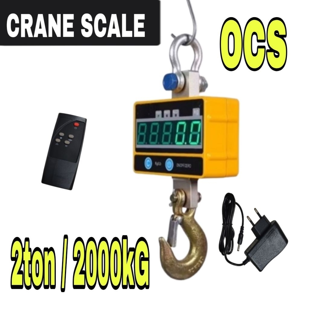 (HT) 2ton/2000kg crane scale ocs timbangan gantung digital 2 ton