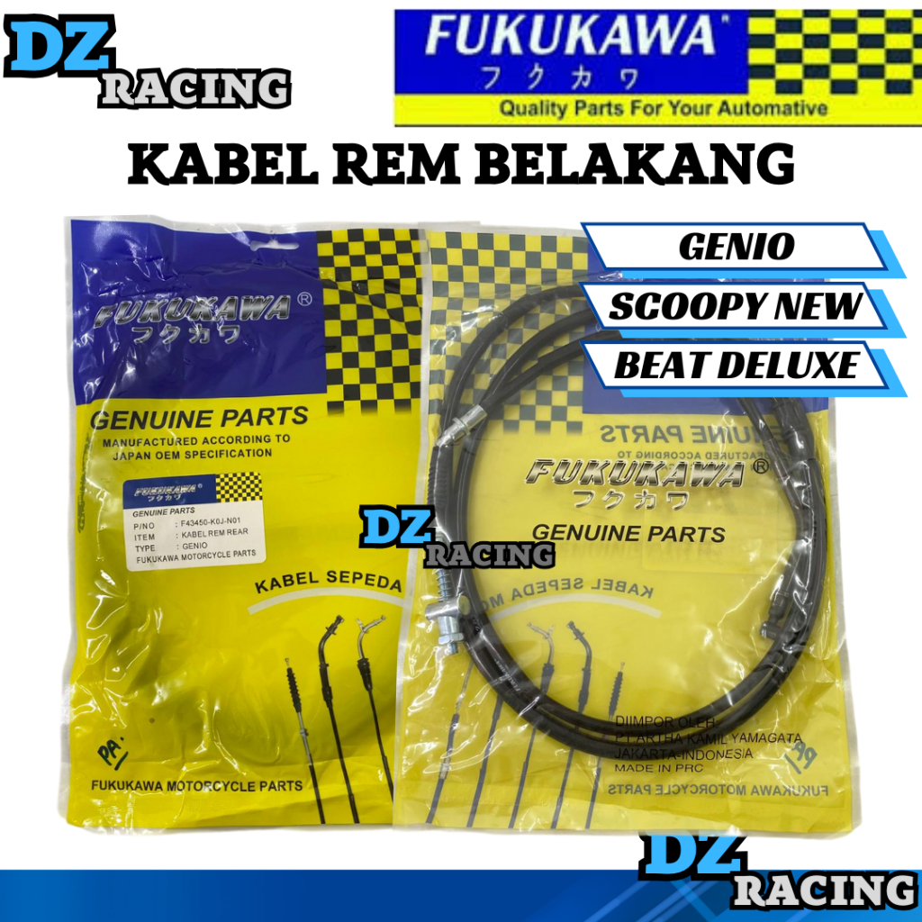 Kabel Rem Belakang Genio Scoopy NEW Beat Deluxe ORIGINAL FUKUKAWA