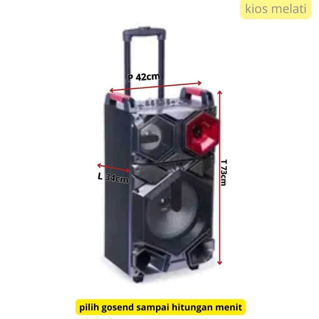 Speaker Bluetooth Karaoke NIKO WT10A Speaker bluetooth portable-Speaker karaoke-Spiker karaoke