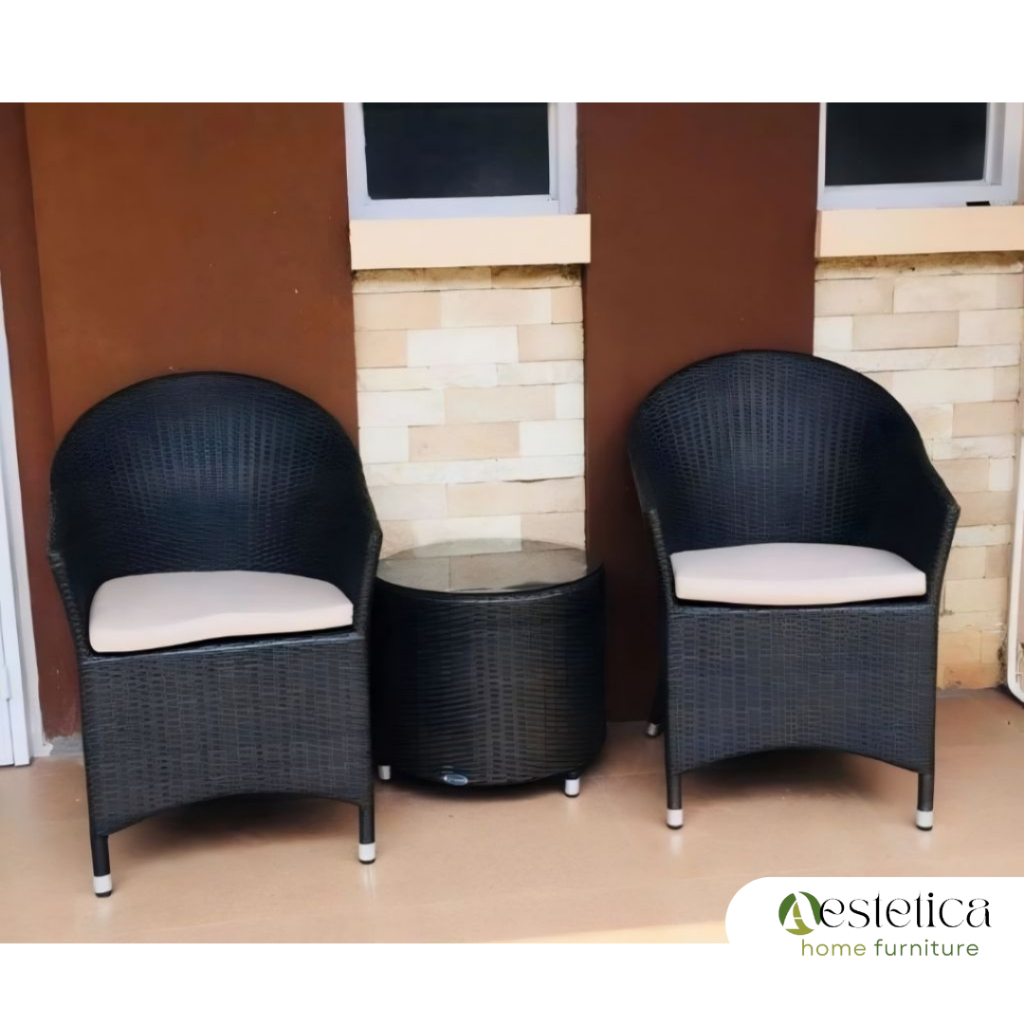 PREMIUM KURSI TERAS MEMBLE ROTAN SINTETIS By Aestetica Furniture