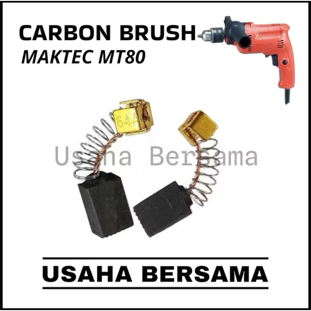 CARBON BRUSH MT80 FOR MESIN BOR MAKTEC MT80B / BROSTEL MAKTEC MT80 B / BOSTEL COAL BOR IMPACT MAKTEC