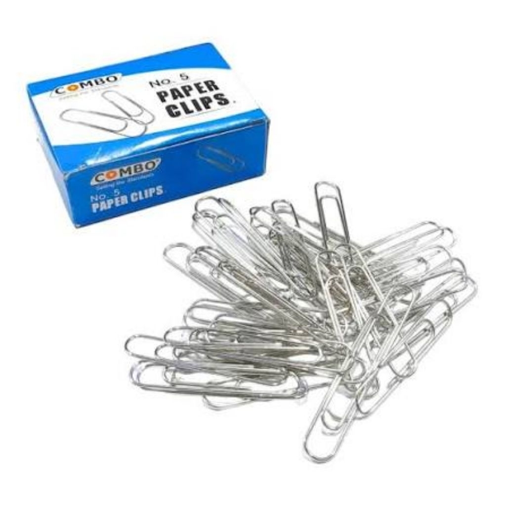 klip kertas stainlis besi penjepit buku atau penanda buku halaman