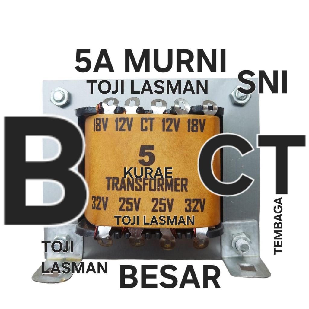 ( TRAVO 5A CT MURNI ) simetris use for audio sound sistem input ac 0v 110v 220v 240v output ac CT 12