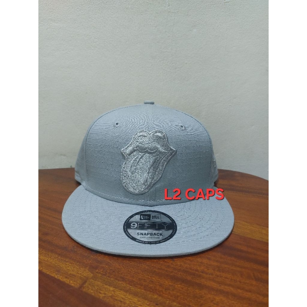 Topi Original Snapback Newera Colab The Rolling Stones Size Small-Medium