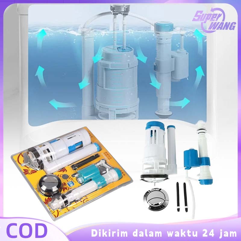 1set Pembilas Closet Duduk Universal Flushing Closet Duduk Dual Flush Pelampung Closet Duduk Flush T