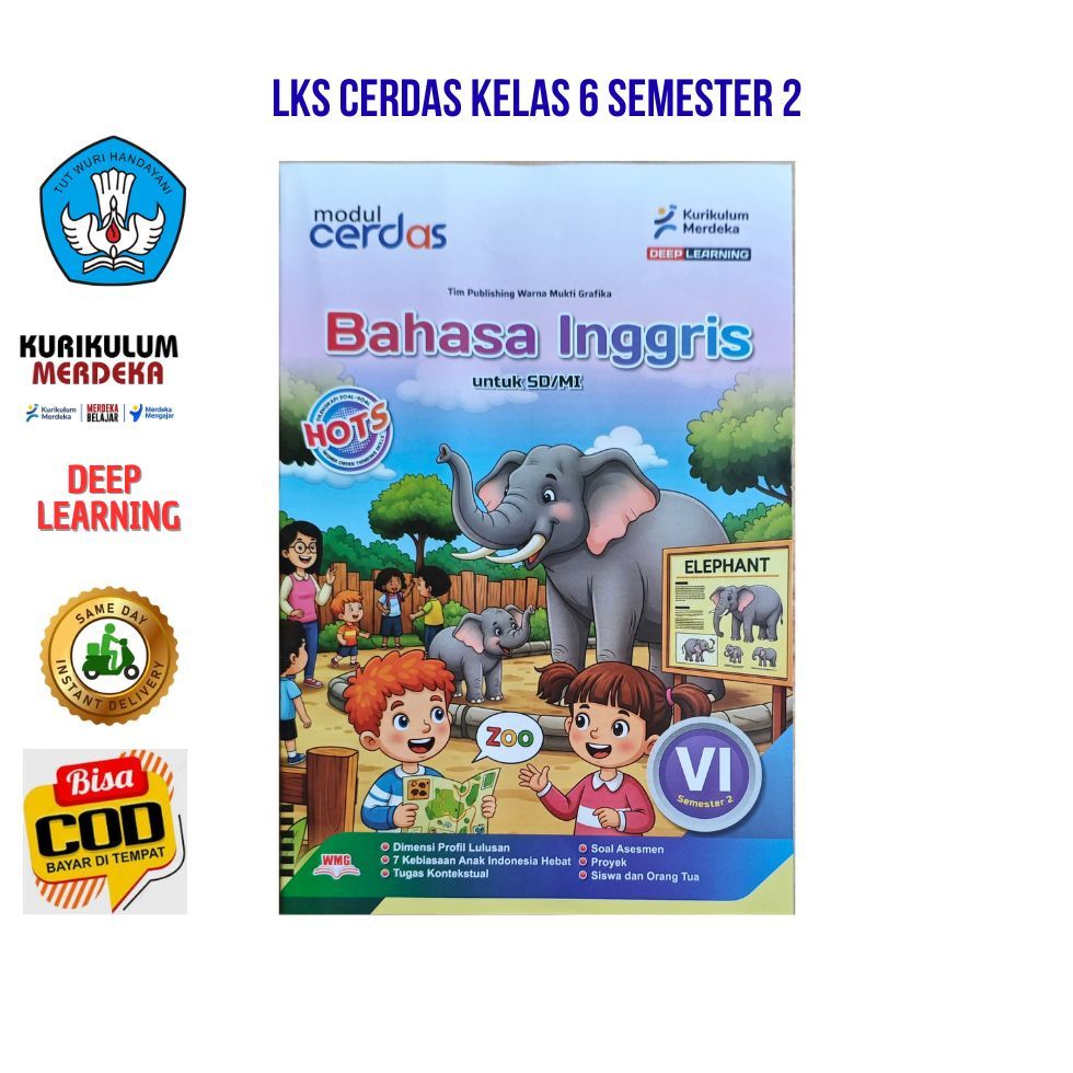 LKS CERDAS Bahasa inggris Kelas 6 Semester 2 Kurikulum Merdeka Deep Learning Latihan Soal