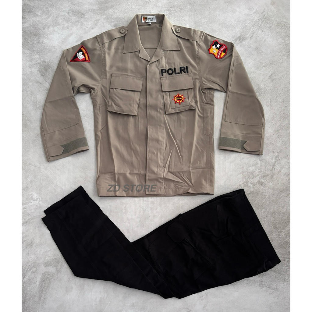 Seragam PDL Tactical Coklat Brimob/Seragam Coklat Tactical 2023