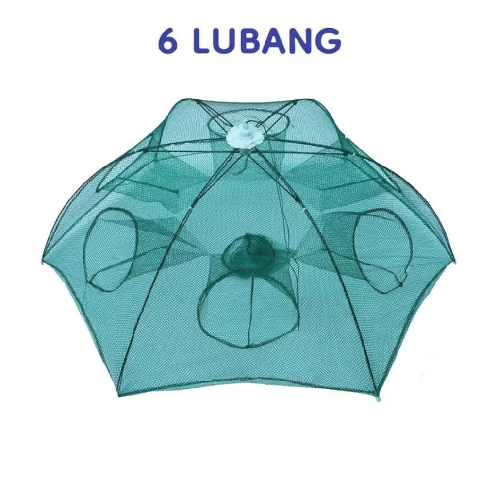 Bubu payung / jaring ikan 6 lubang