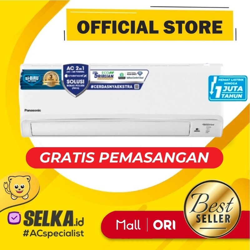 AC PANASONIC RU18AKJ AC SPLIT 2 PK DELUXE INVERTER