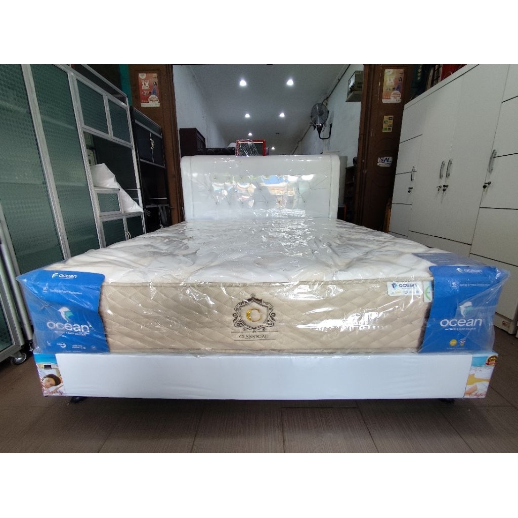 Springbed Ocean Type Classical Compact Bonnel Tebal 32 CM Garansi 15 Tahun Busa & Per - Golden Mebel