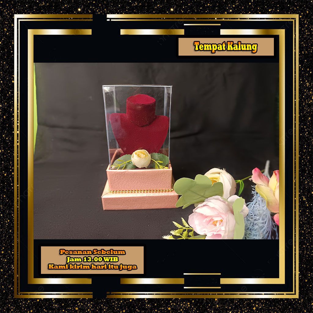 KOTAK PERHIASAN KALUNG KOTAK KALUNG KOTAK HANTARAN BOX PERHIASAN COSTUM TEMPAT KALUNG TEMPAT PERHIAS