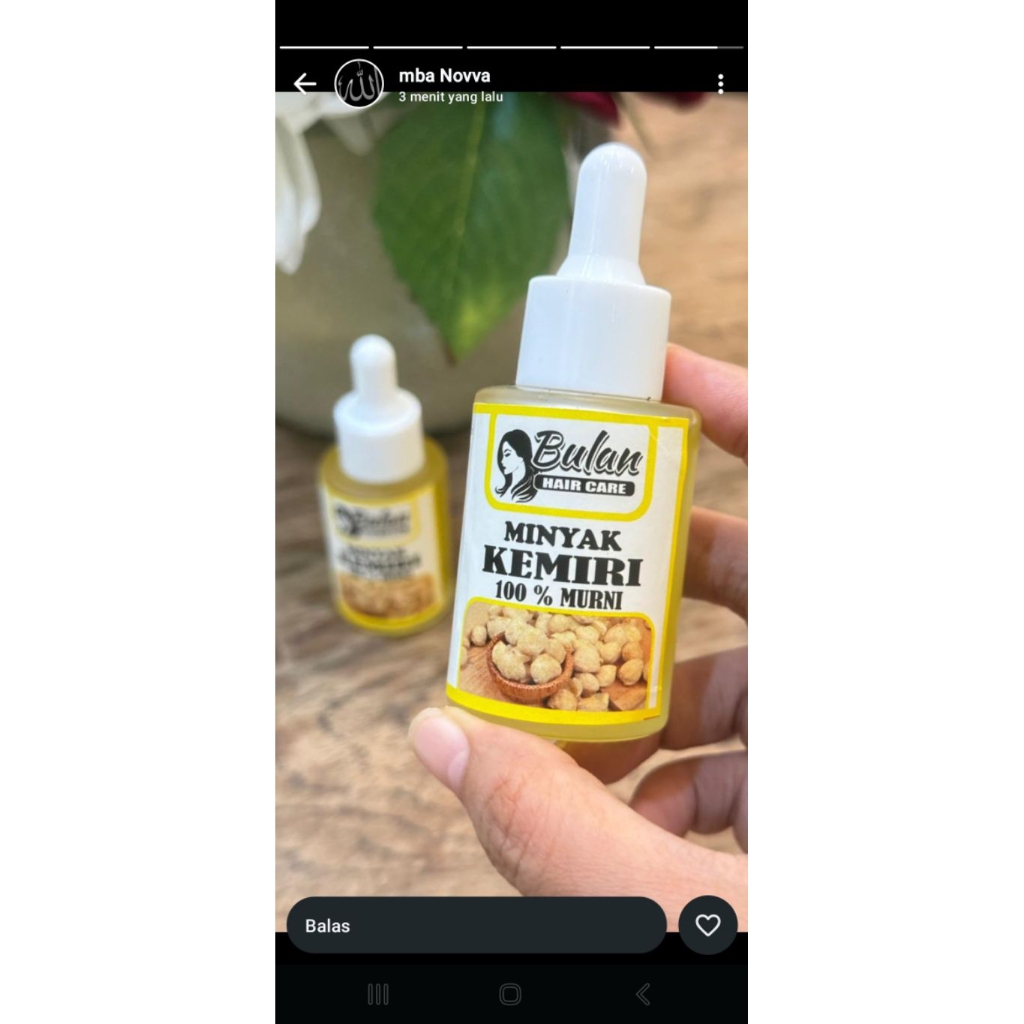 MINYAK KEMIRI MURNI 100%