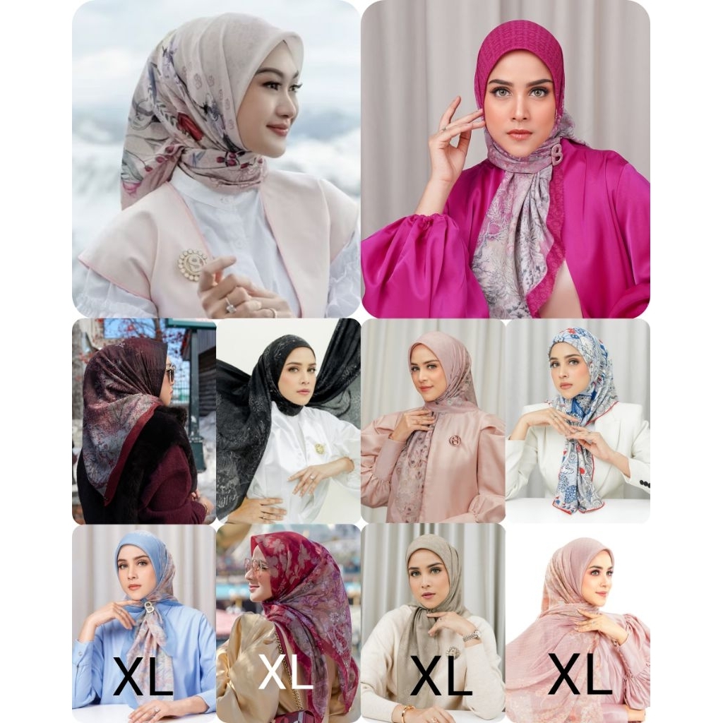 Buttonscarves NEW AS IS REG & XL Syar'i Jubilation Holiday Monogram TDP The Dream Park Holiday Auror