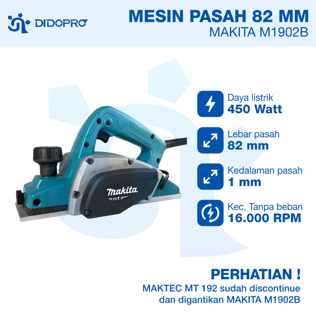Mesin Serut / Sugu / Pasah / Planer / Ketam Maktec MT192 / MT 192