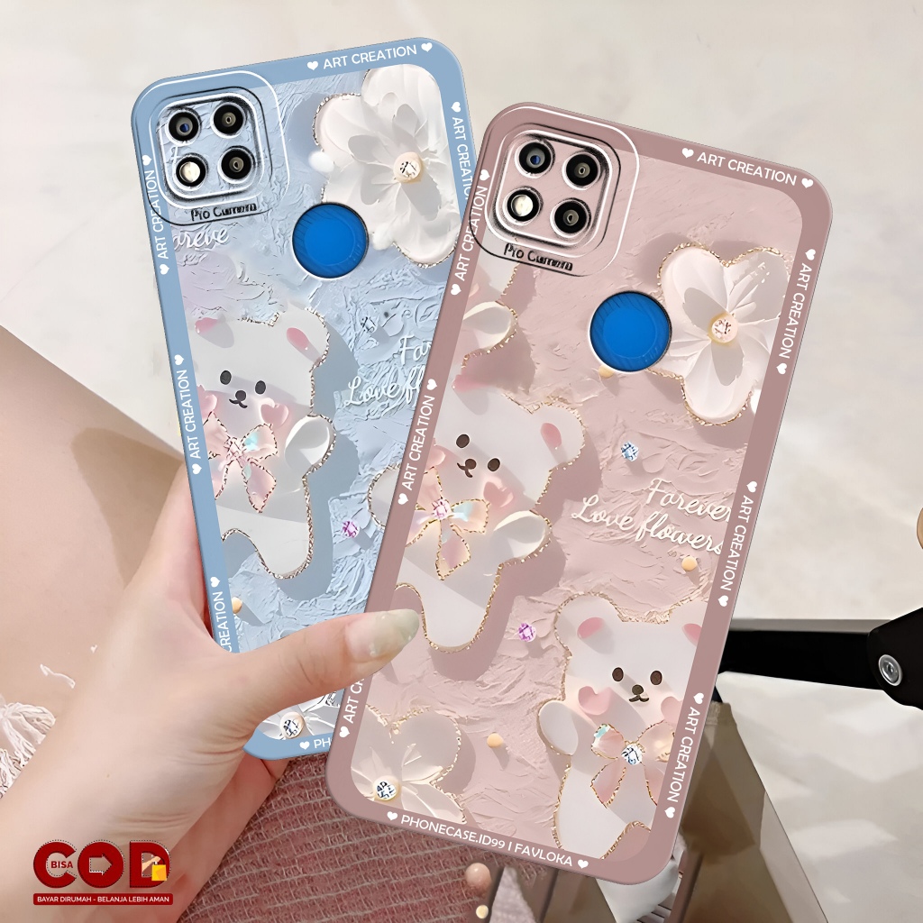 Case Hp Redmi 9C / Redmi 10A / Redmi 9A / Redmi 10C / Poco C40 Silikon Tpu Lentur Fashion Case Motif