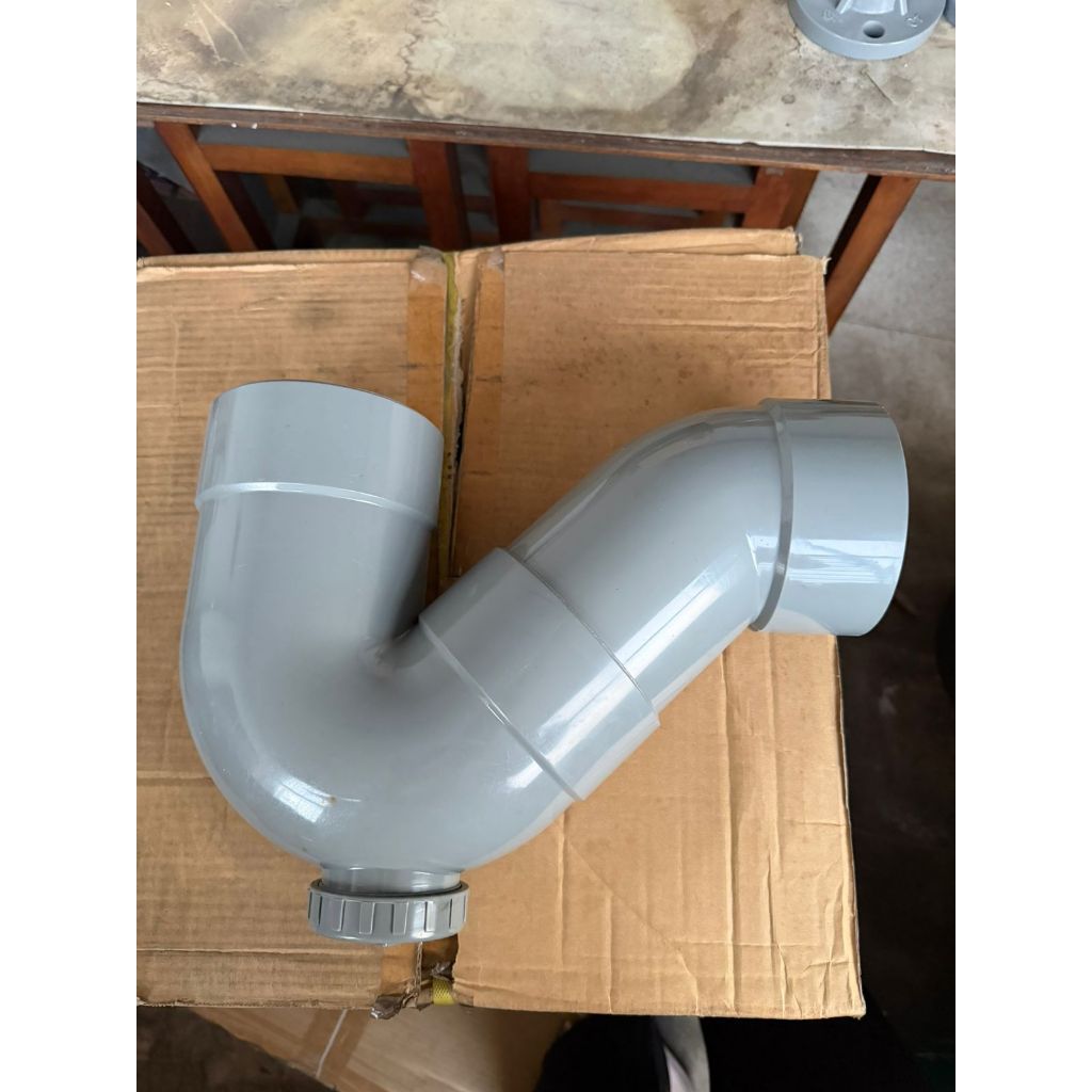 P trap 4" ptrap 4" u trap 4" P-Trap 4" inch PVC Merk CM Taiwan