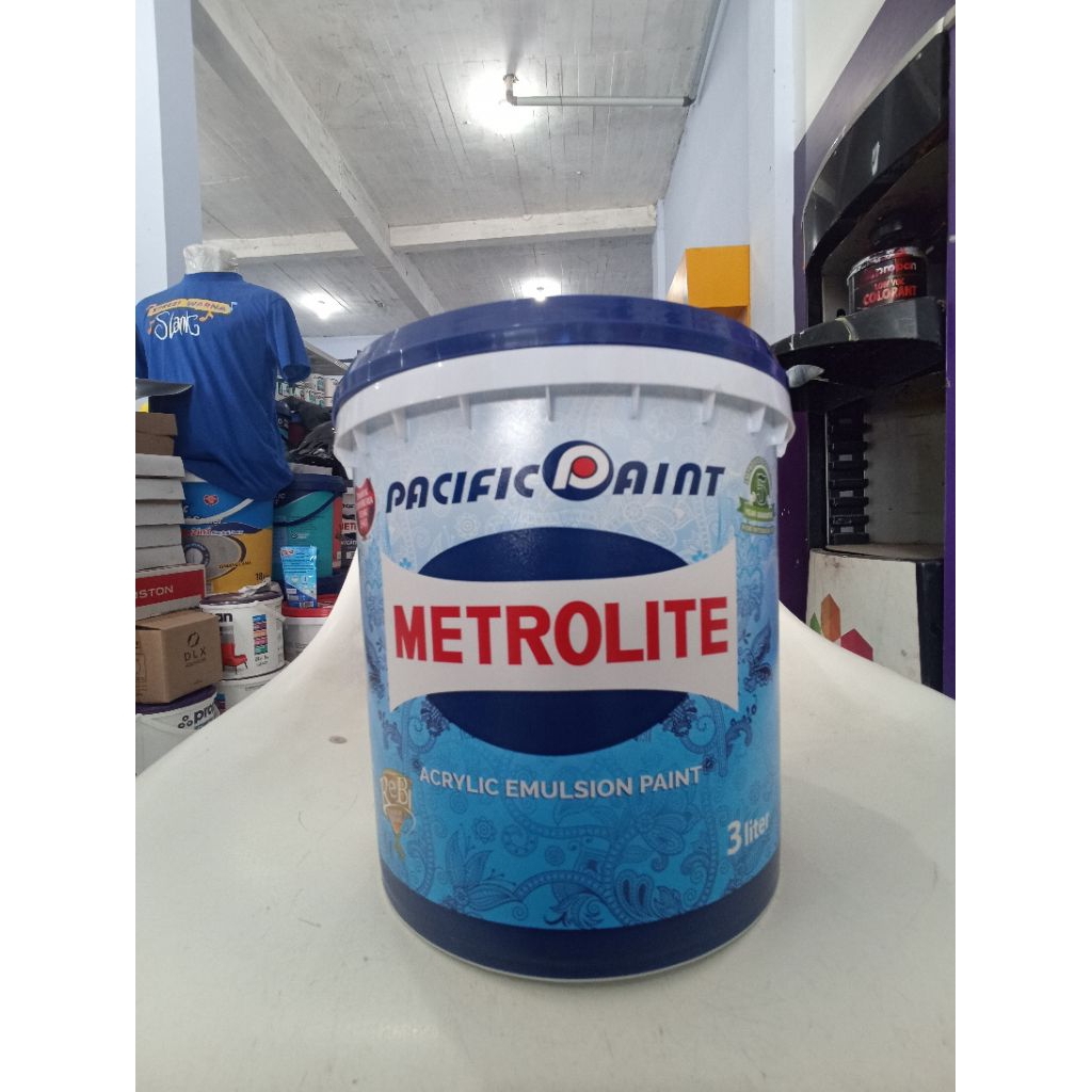 Cat Tembok interior METROLITE white| putih kebiruan 5kg