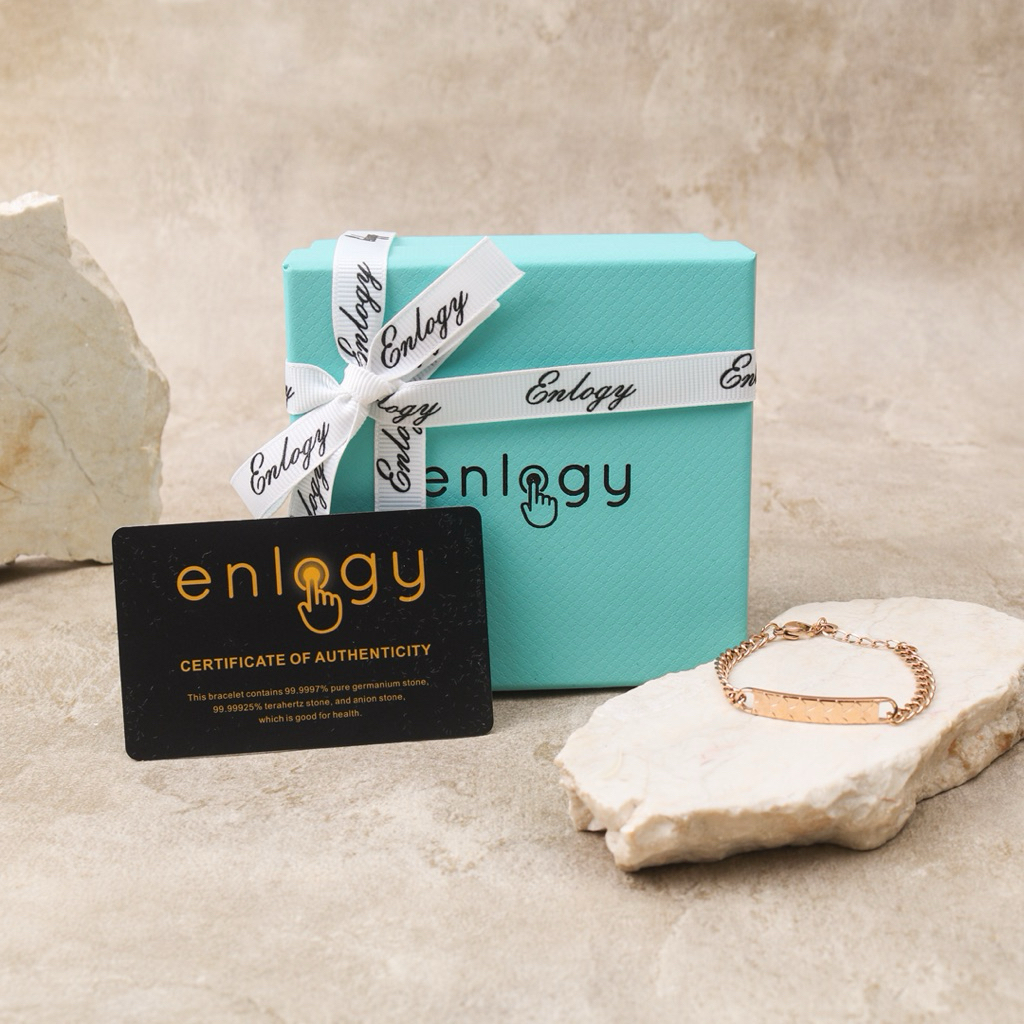 Gelang Teknologi Enlogy BABY & KIDS - ROSE GOLD ( Gelang Enlogy Luxury Tech Bracelet Gelang Bayi Gel