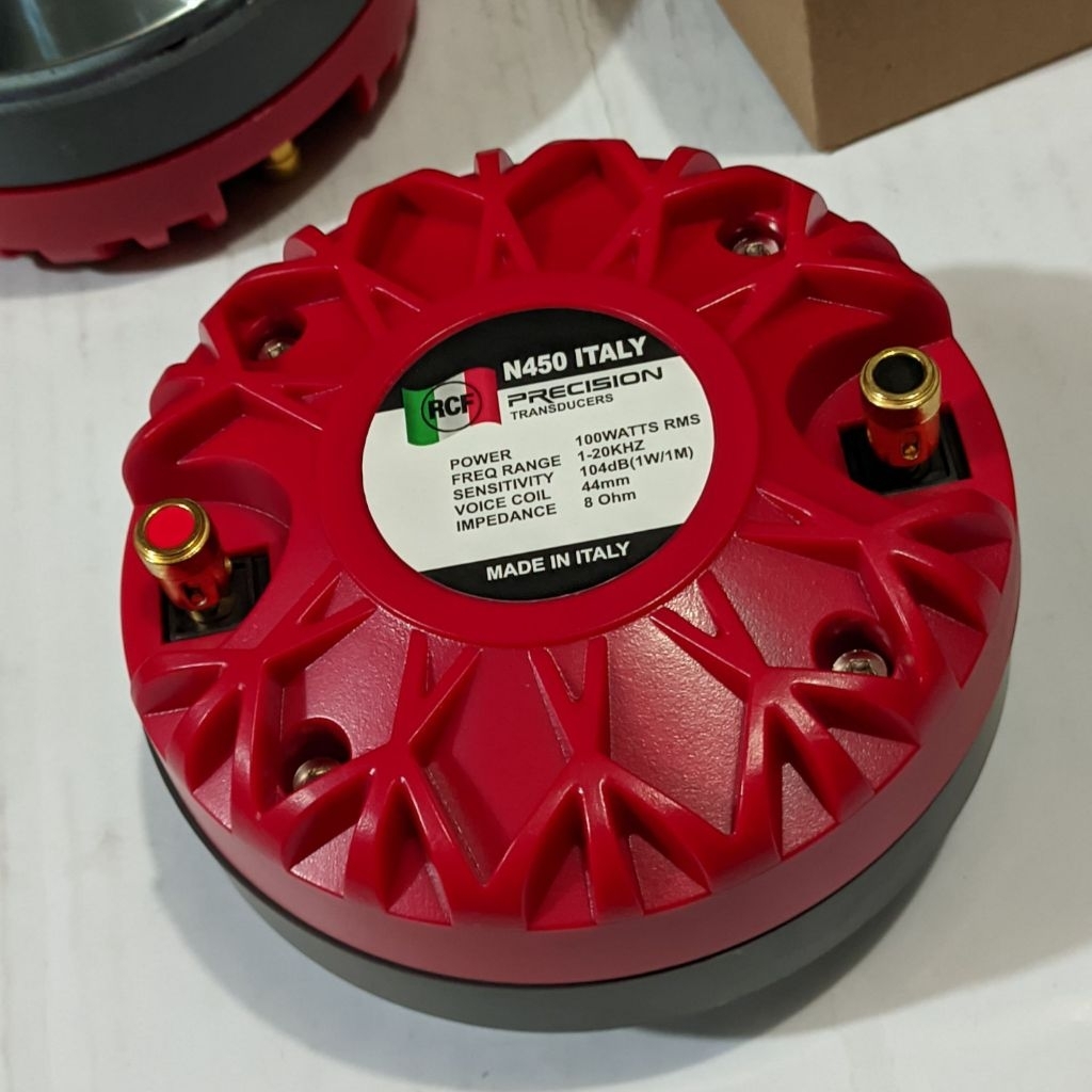 Driver tweeter RCF N450 ITALY 100WATTS GRADE A ORIGINAL DRAT/DRIVER TWEETER RCF N450 ITALY GRADE A++