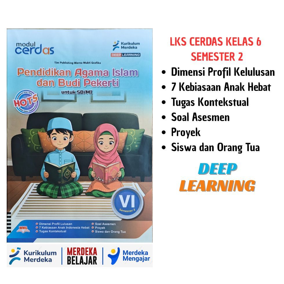 Lks Cerdas Kelas 6 Smester 2 Pendidikan Agama Islam Kur. Merdeka Deep Learning #bukuterbaik