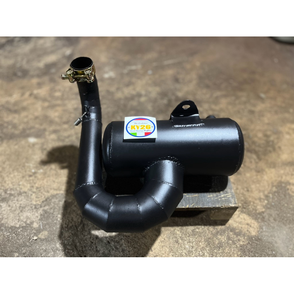 Knalpot Vespa LB Kapsul Hitam By KY26