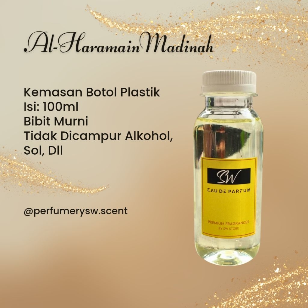 Parfum Bibit Murni Haramain Madinah 100ml