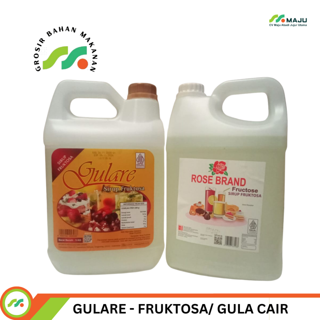 GULA CAIR ROSE BRAND ATAU GULARE - SIRUP FRUCTOSA 5KG PER JELIGEN