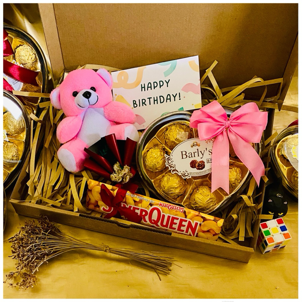 HAMPERS EXLUSIVE Coklat Barly’s barlys gift box coklat valentine graduation wedding birthday boneka 