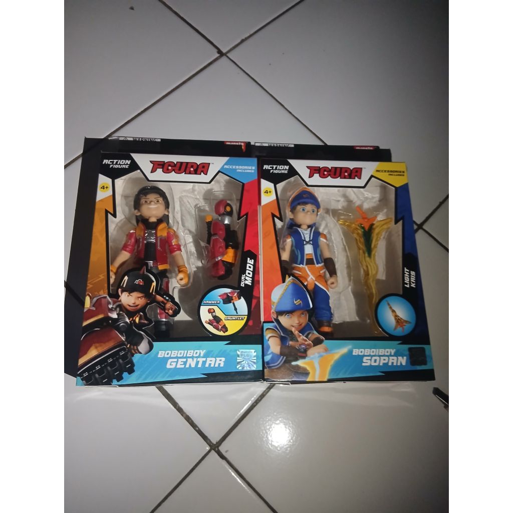 Paket Bundle Action Figure Boboiboy Sopan dan Gentar