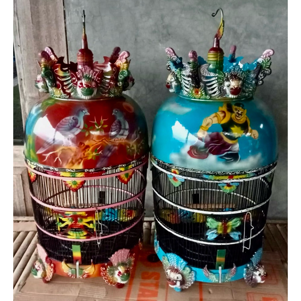 sangkar perkutut fiber barong tebok lepas