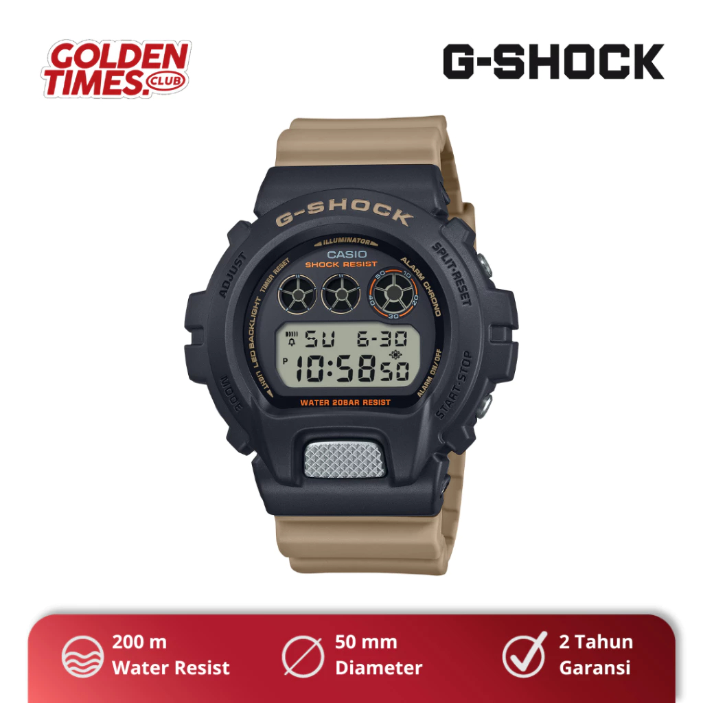 Jam Tangan Pria G-Shock DW-6900TU-1A5DR ''Black Brown'' BNIB Fullset PROMO