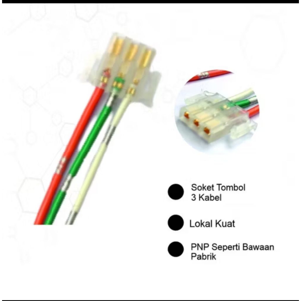 Soket Fitting Tombol 3 Saklar Motor