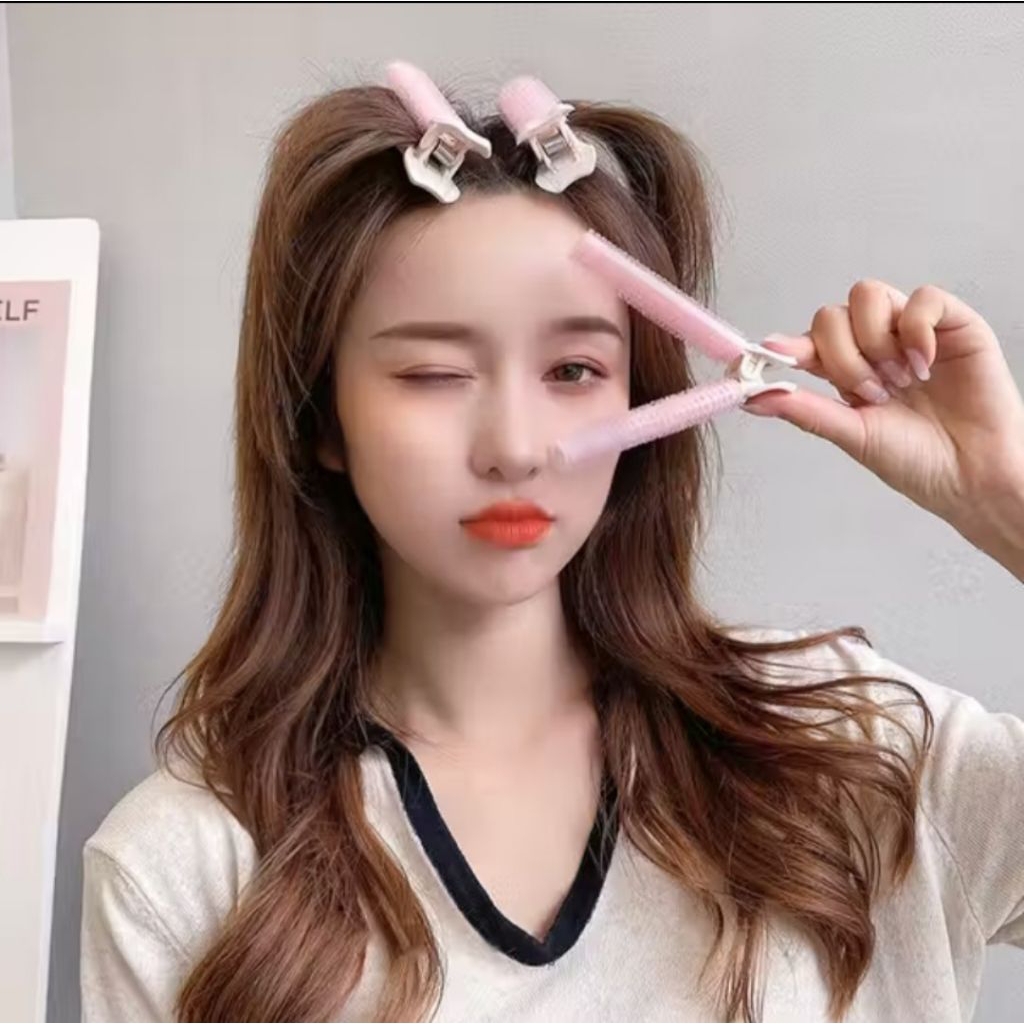 Jepit Rambut Gulung / Roll Rambut Jepit Untuk Poni / Roll Rambut Jepit Korea / Jepitan